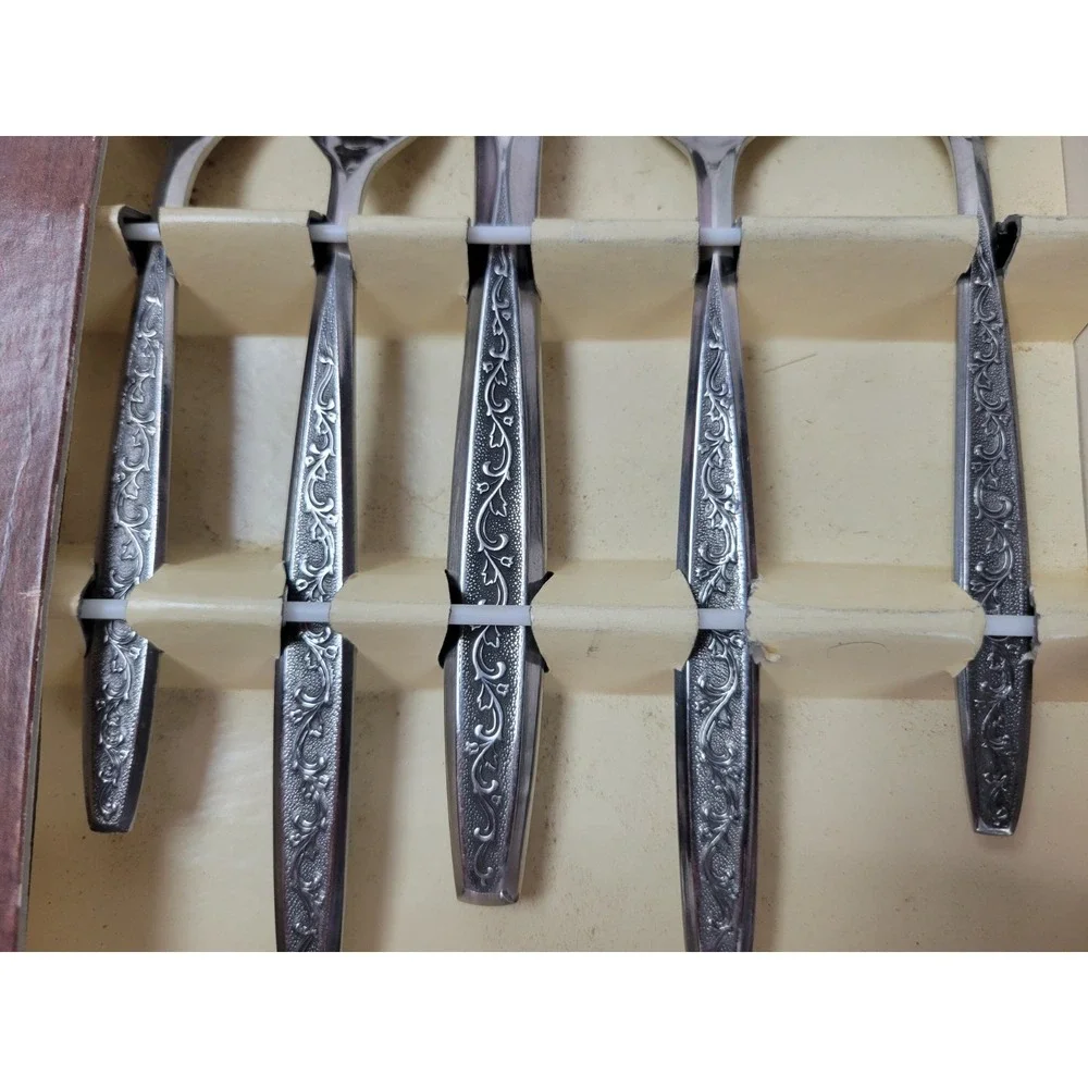 Vintage NIB Continental Gypsy Stainless Flatware 50pc‎ Service 8 Settings Japan
